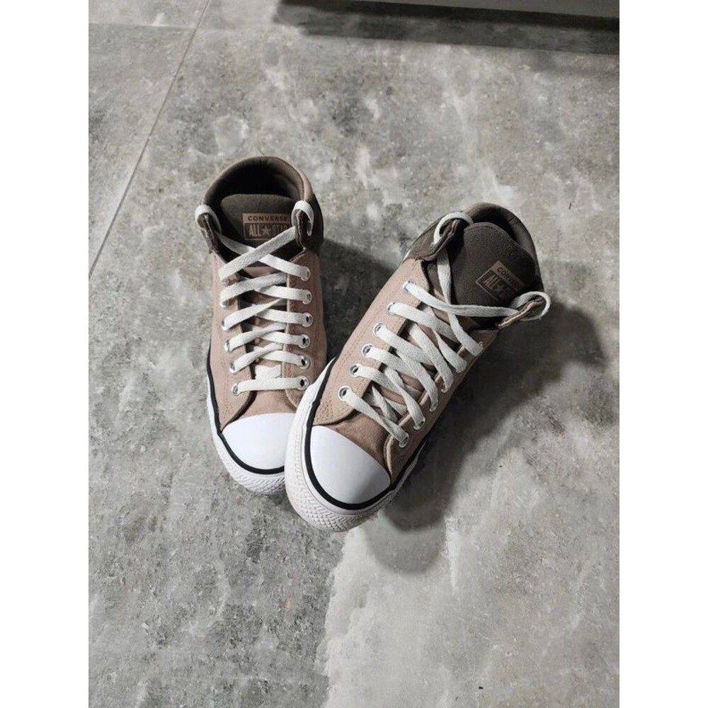 Converse All Star High Top Sneakers Mens 7 Womens 9 Brown Tan Two Tone
